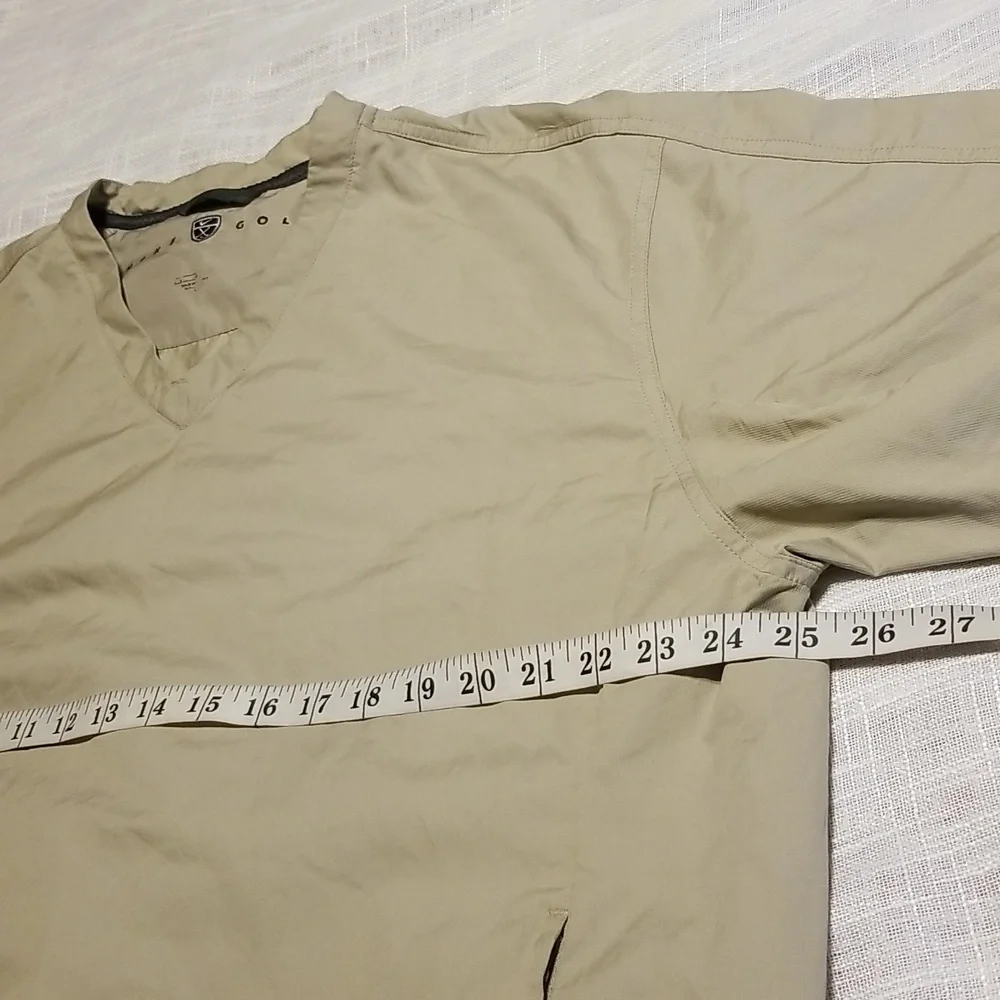 Nike Windbreaker Mens Size Large Tan Performance Golf Outdoor